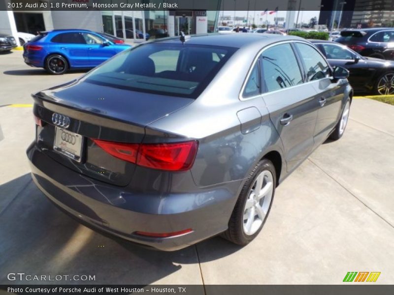 Monsoon Gray Metallic / Black 2015 Audi A3 1.8 Premium