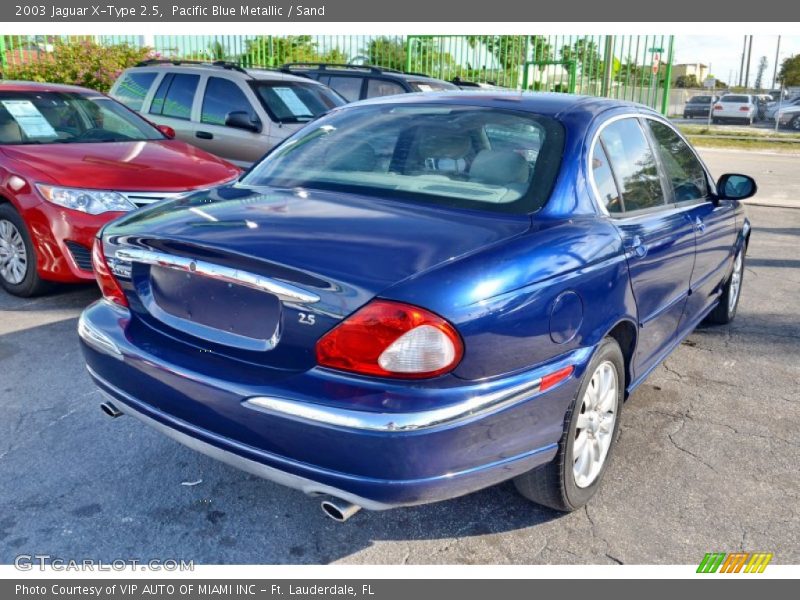Pacific Blue Metallic / Sand 2003 Jaguar X-Type 2.5