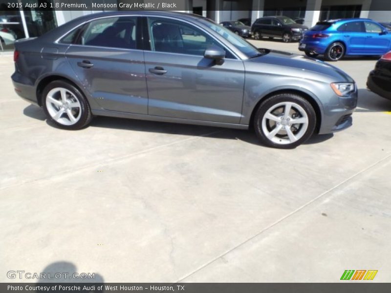 Monsoon Gray Metallic / Black 2015 Audi A3 1.8 Premium