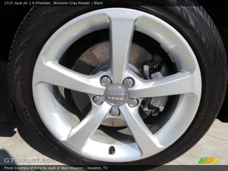 Monsoon Gray Metallic / Black 2015 Audi A3 1.8 Premium