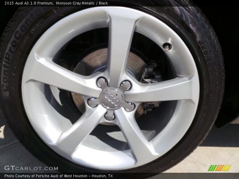 Monsoon Gray Metallic / Black 2015 Audi A3 1.8 Premium