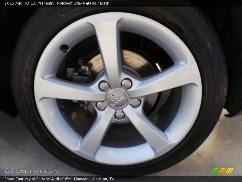 Monsoon Gray Metallic / Black 2015 Audi A3 1.8 Premium