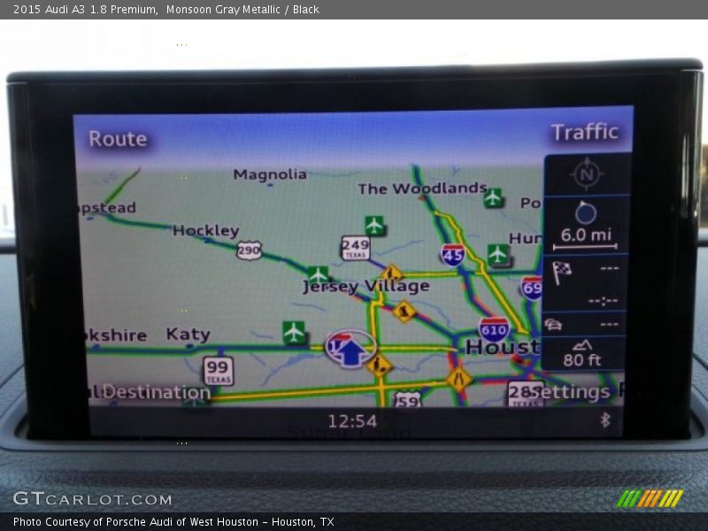 Monsoon Gray Metallic / Black 2015 Audi A3 1.8 Premium