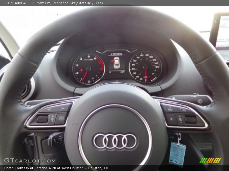 Monsoon Gray Metallic / Black 2015 Audi A3 1.8 Premium