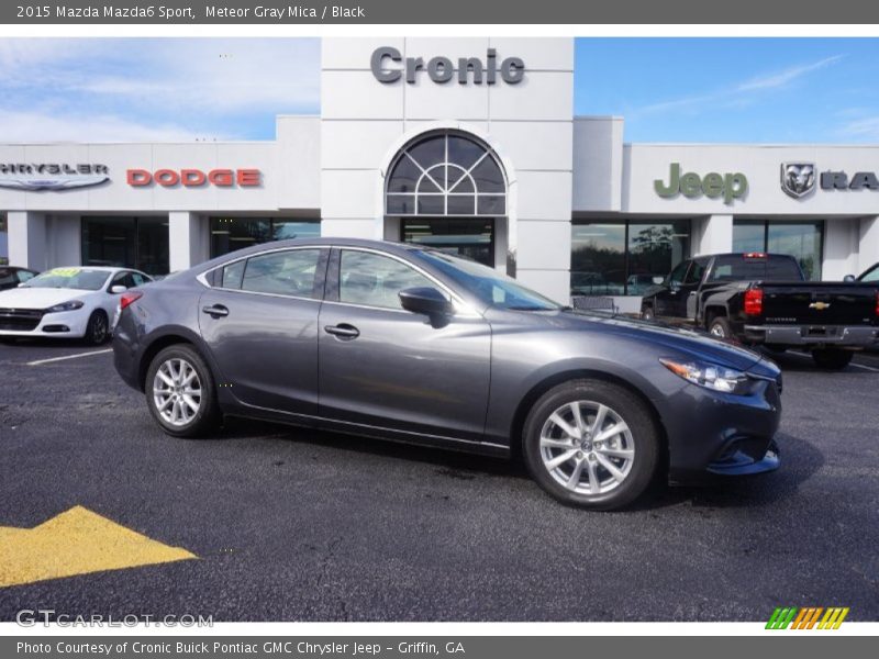 Meteor Gray Mica / Black 2015 Mazda Mazda6 Sport