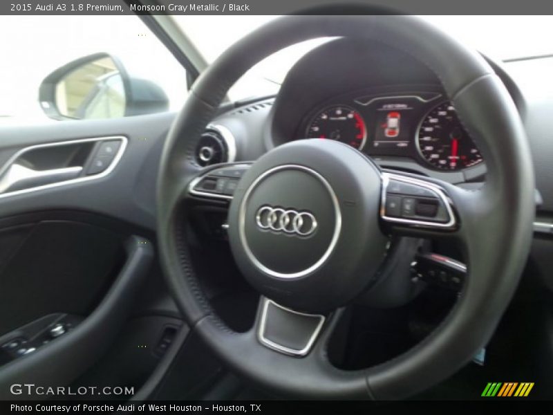 Monsoon Gray Metallic / Black 2015 Audi A3 1.8 Premium