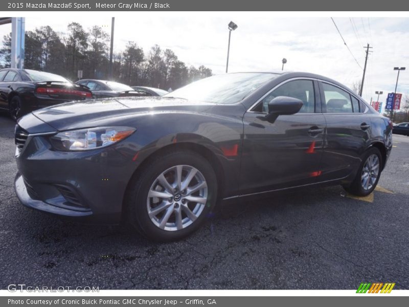 Meteor Gray Mica / Black 2015 Mazda Mazda6 Sport