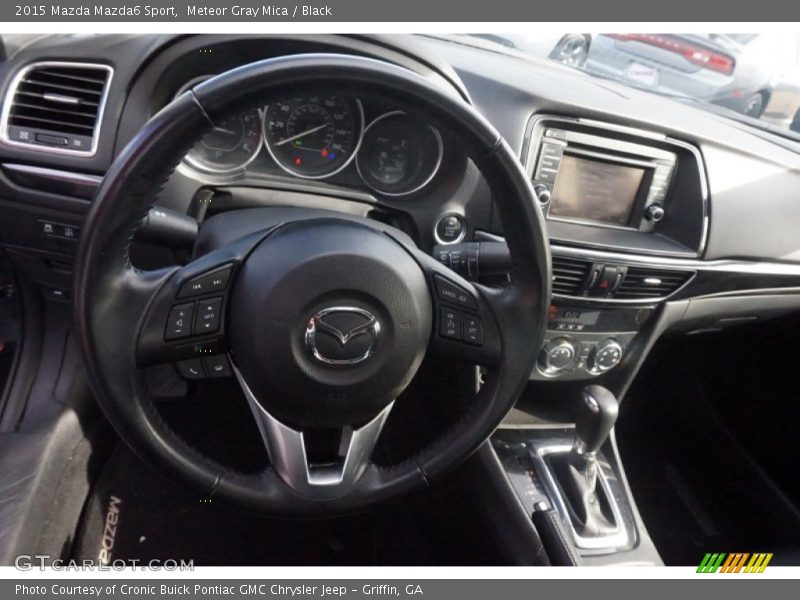 Meteor Gray Mica / Black 2015 Mazda Mazda6 Sport