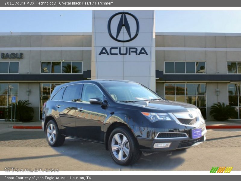 Crystal Black Pearl / Parchment 2011 Acura MDX Technology