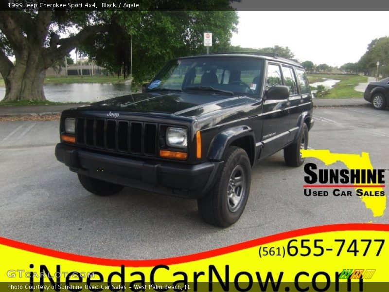 Black / Agate 1999 Jeep Cherokee Sport 4x4