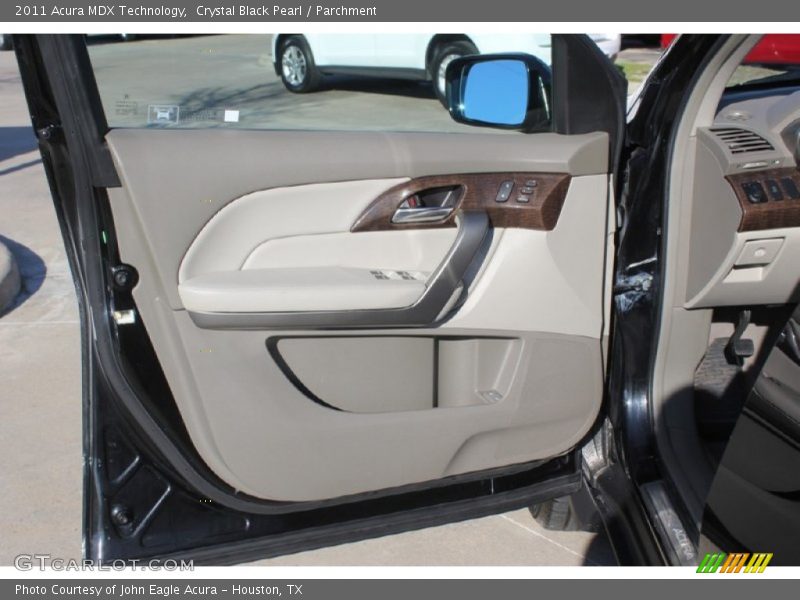 Crystal Black Pearl / Parchment 2011 Acura MDX Technology
