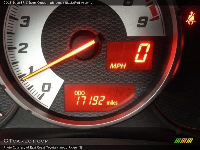 Whiteout / Black/Red Accents 2013 Scion FR-S Sport Coupe