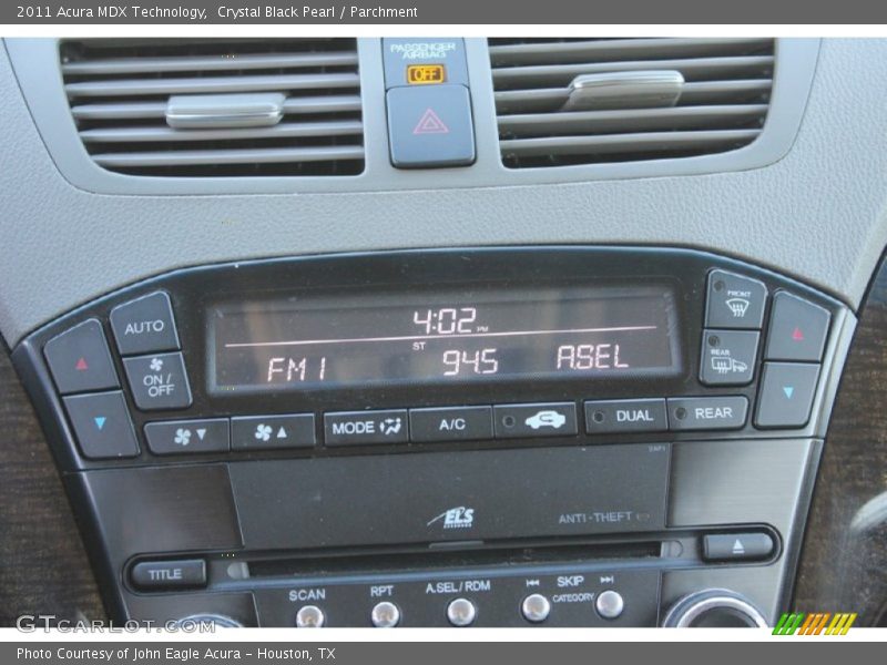 Crystal Black Pearl / Parchment 2011 Acura MDX Technology