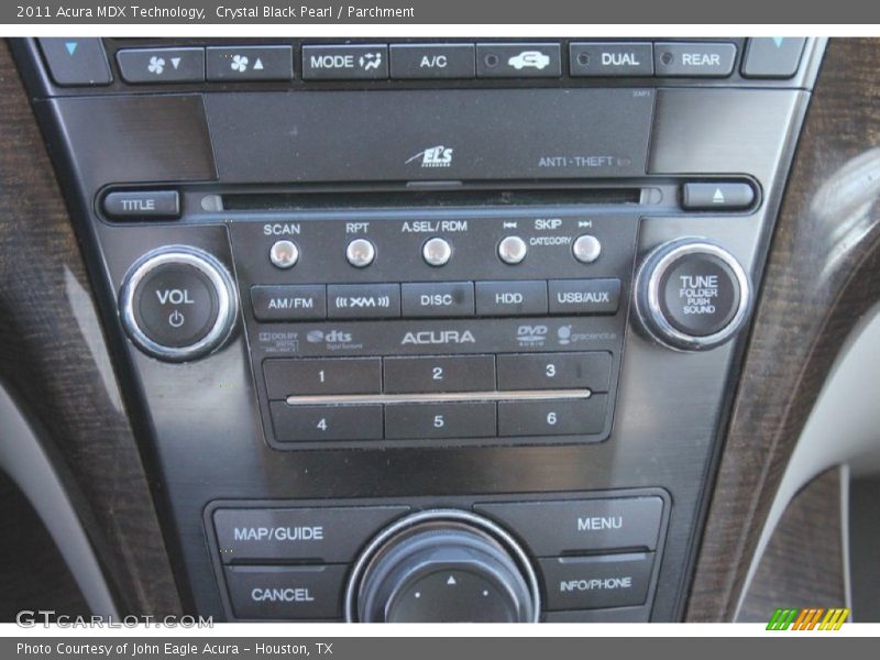 Crystal Black Pearl / Parchment 2011 Acura MDX Technology