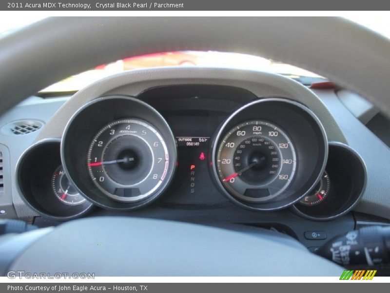 Crystal Black Pearl / Parchment 2011 Acura MDX Technology