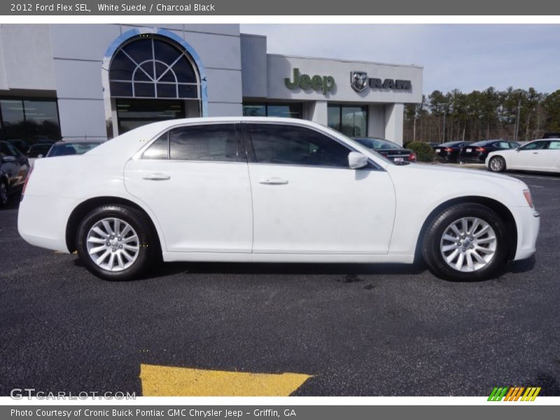 White Suede / Charcoal Black 2012 Ford Flex SEL