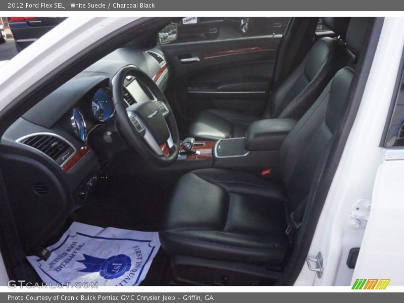 White Suede / Charcoal Black 2012 Ford Flex SEL