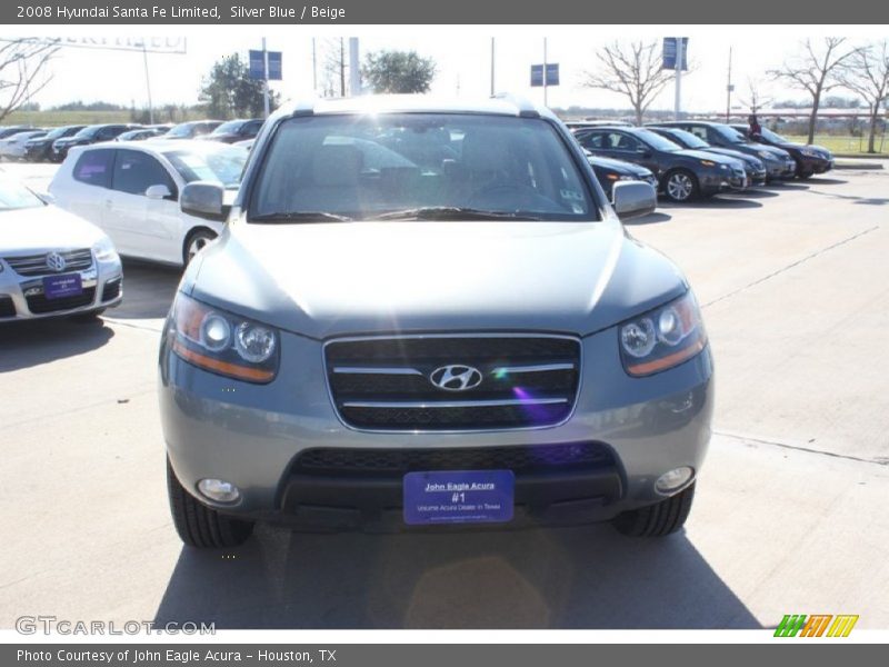 Silver Blue / Beige 2008 Hyundai Santa Fe Limited