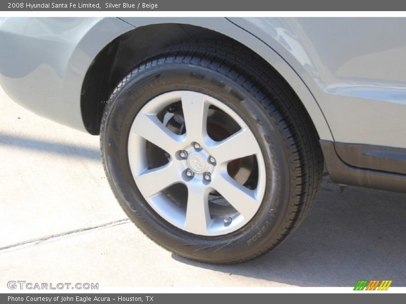 Silver Blue / Beige 2008 Hyundai Santa Fe Limited