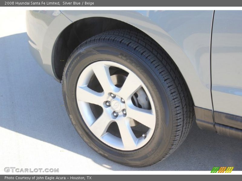Silver Blue / Beige 2008 Hyundai Santa Fe Limited
