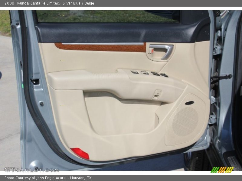 Silver Blue / Beige 2008 Hyundai Santa Fe Limited