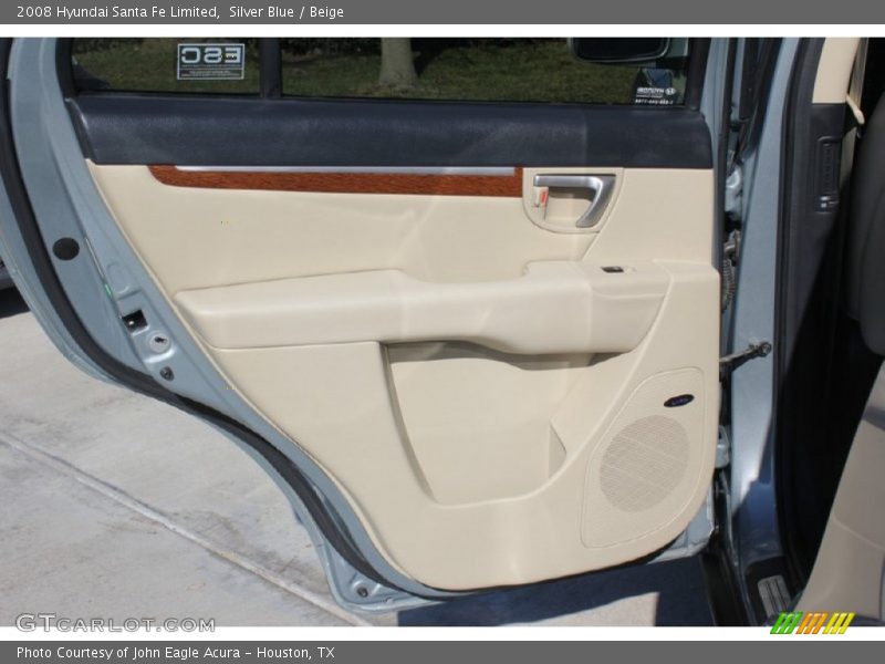 Silver Blue / Beige 2008 Hyundai Santa Fe Limited
