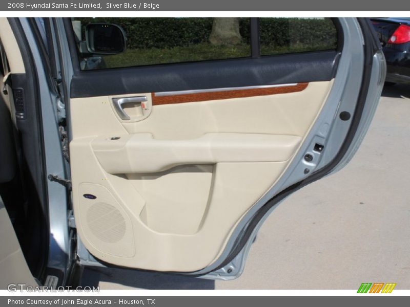 Silver Blue / Beige 2008 Hyundai Santa Fe Limited