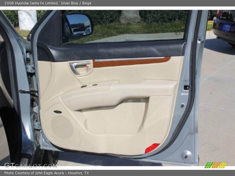 Silver Blue / Beige 2008 Hyundai Santa Fe Limited
