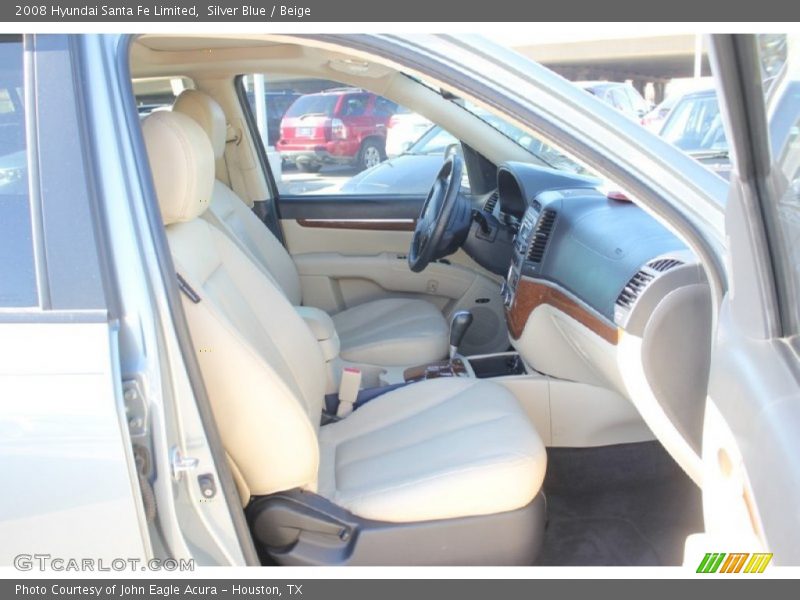 Silver Blue / Beige 2008 Hyundai Santa Fe Limited