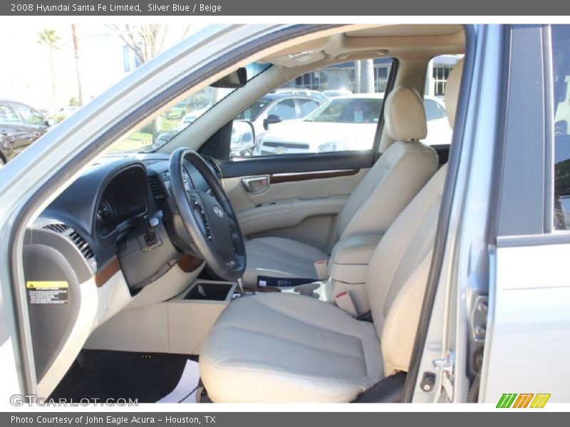 Silver Blue / Beige 2008 Hyundai Santa Fe Limited