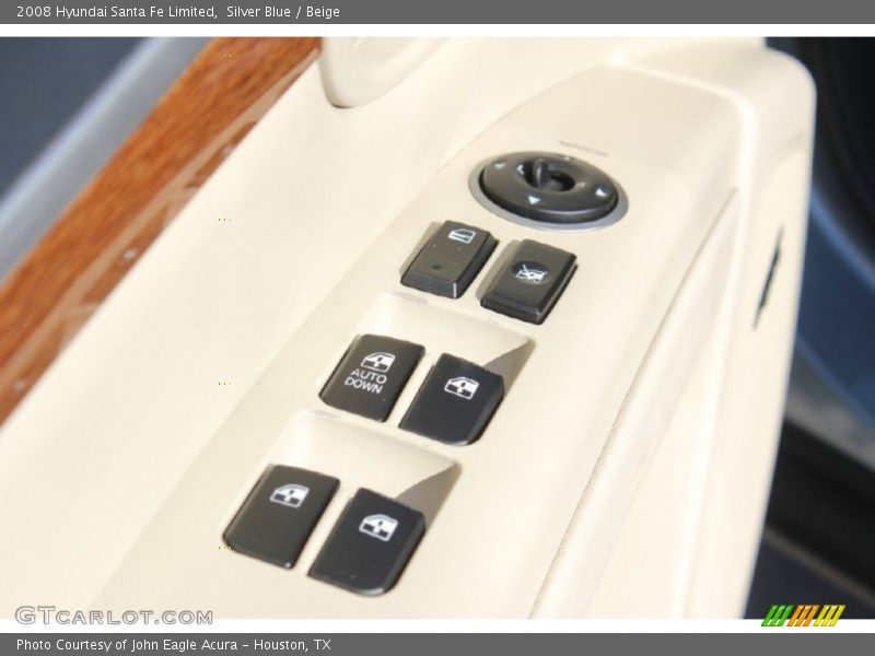 Silver Blue / Beige 2008 Hyundai Santa Fe Limited