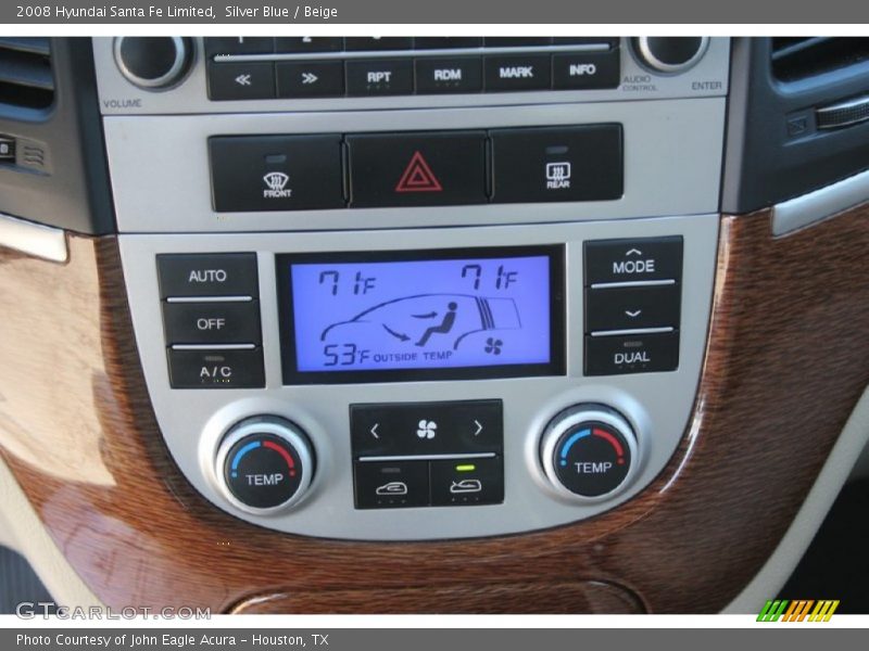 Silver Blue / Beige 2008 Hyundai Santa Fe Limited