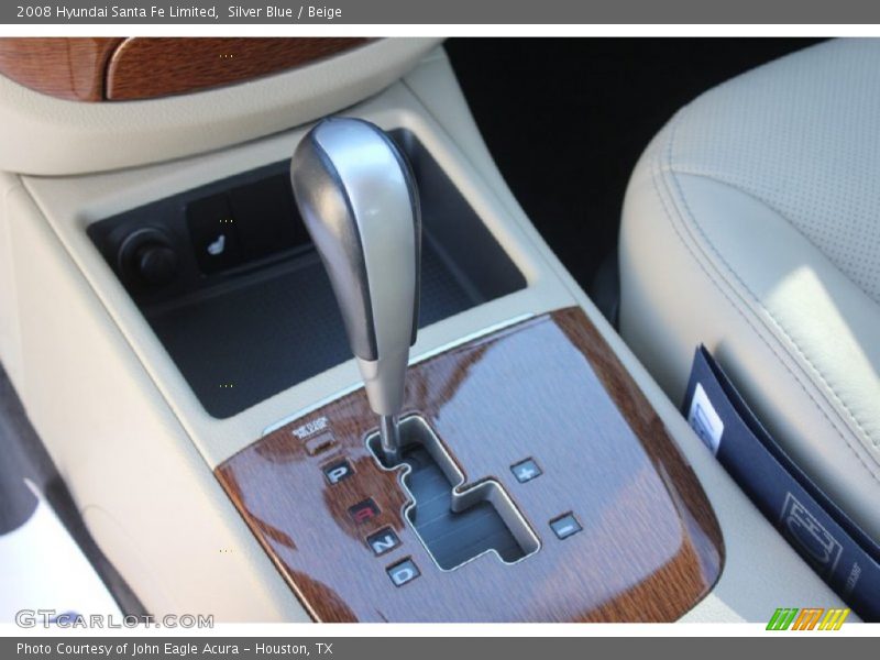 Silver Blue / Beige 2008 Hyundai Santa Fe Limited