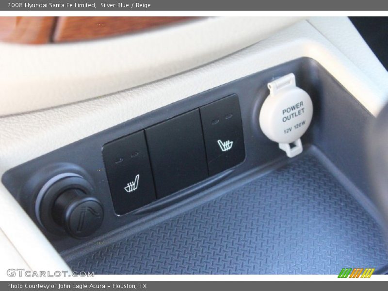 Silver Blue / Beige 2008 Hyundai Santa Fe Limited