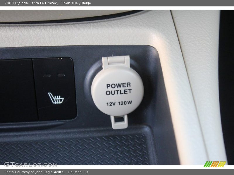 Silver Blue / Beige 2008 Hyundai Santa Fe Limited
