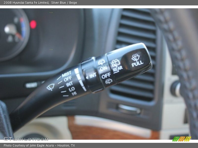 Silver Blue / Beige 2008 Hyundai Santa Fe Limited
