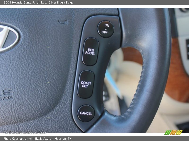 Silver Blue / Beige 2008 Hyundai Santa Fe Limited
