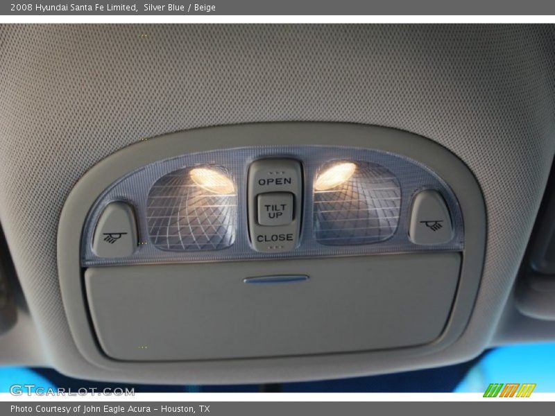 Silver Blue / Beige 2008 Hyundai Santa Fe Limited