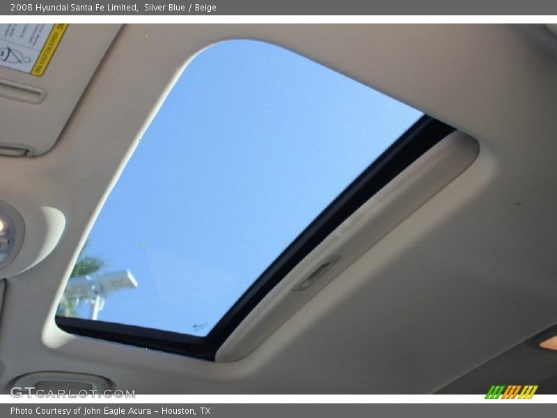 Silver Blue / Beige 2008 Hyundai Santa Fe Limited
