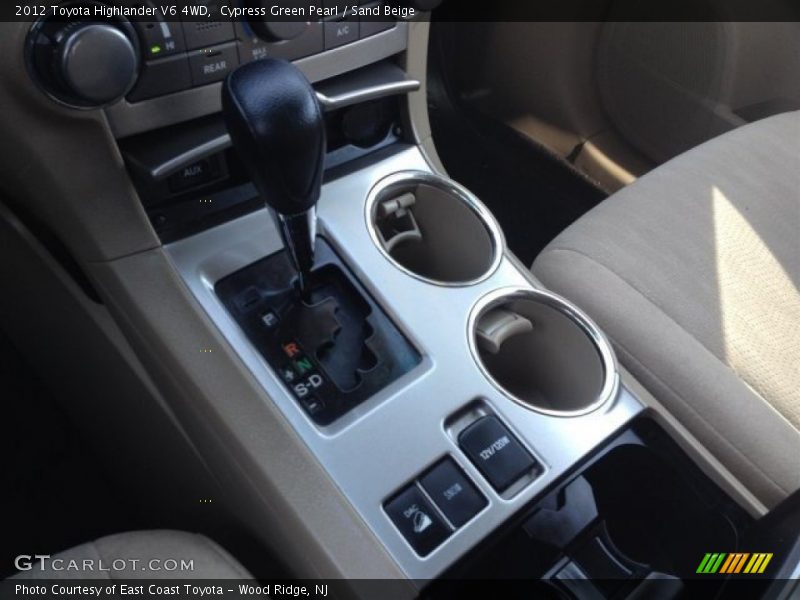 Cypress Green Pearl / Sand Beige 2012 Toyota Highlander V6 4WD