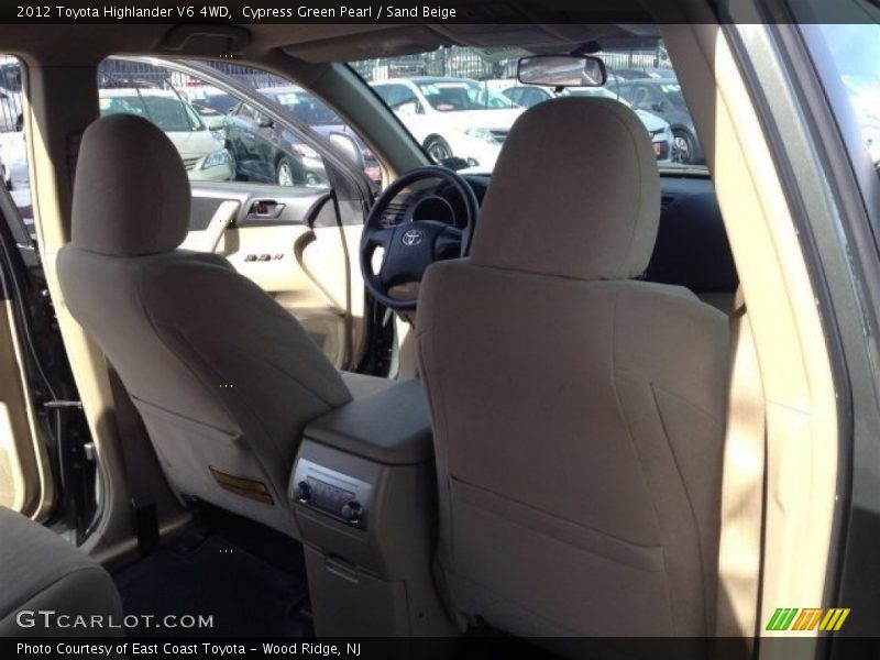 Cypress Green Pearl / Sand Beige 2012 Toyota Highlander V6 4WD