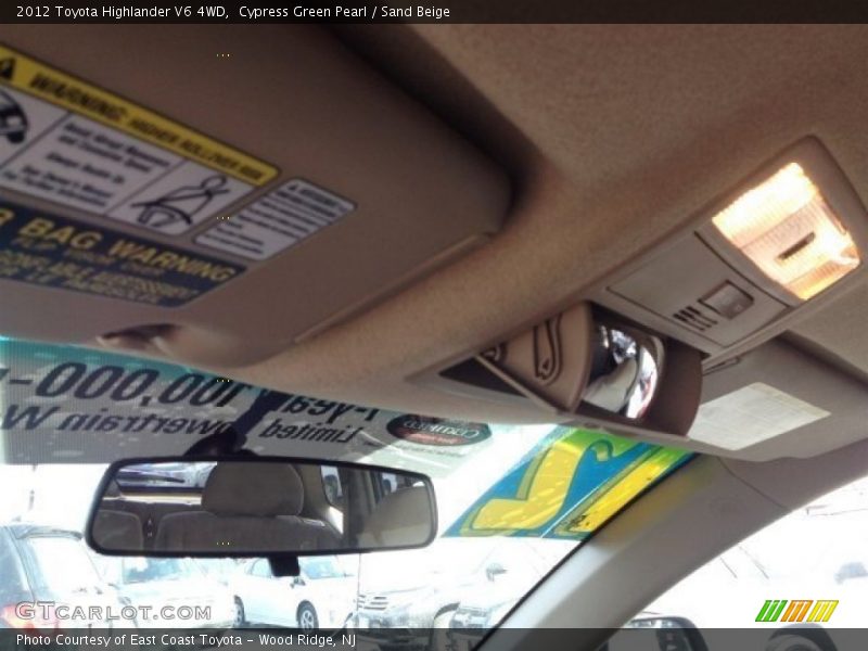 Cypress Green Pearl / Sand Beige 2012 Toyota Highlander V6 4WD