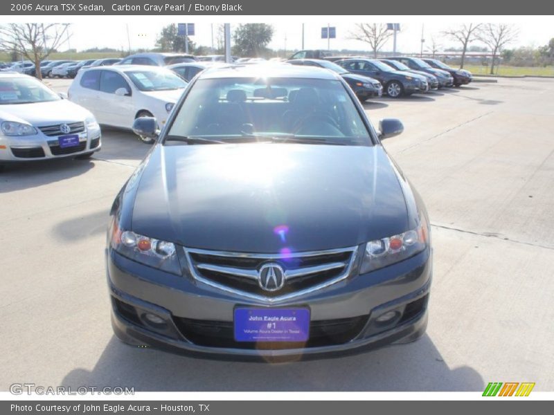 Carbon Gray Pearl / Ebony Black 2006 Acura TSX Sedan
