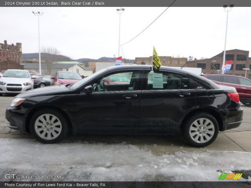 Black Clear Coat / Black 2014 Chrysler 200 LX Sedan