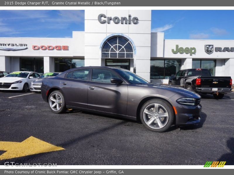 Granite Crystal Metallic / Black/Tungsten 2015 Dodge Charger R/T
