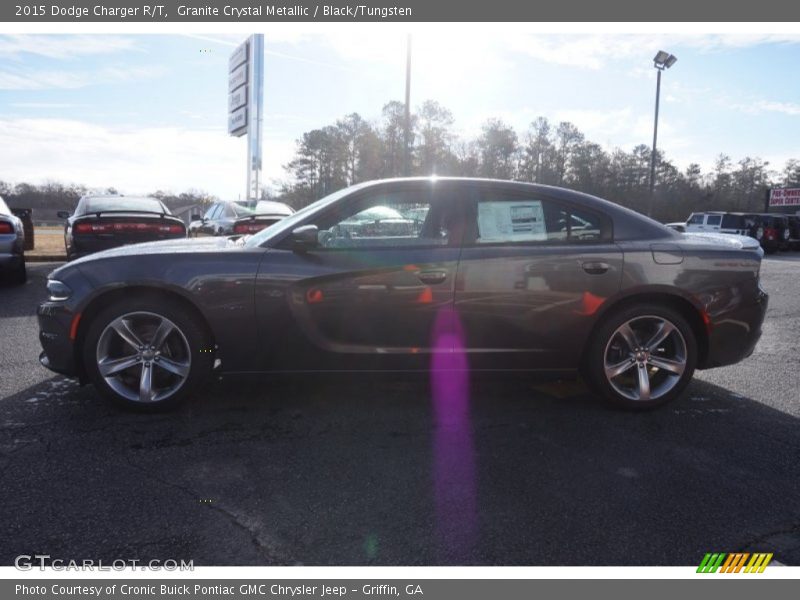 Granite Crystal Metallic / Black/Tungsten 2015 Dodge Charger R/T