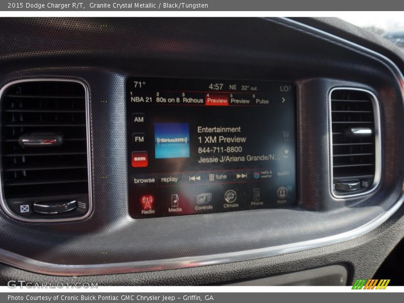 Granite Crystal Metallic / Black/Tungsten 2015 Dodge Charger R/T