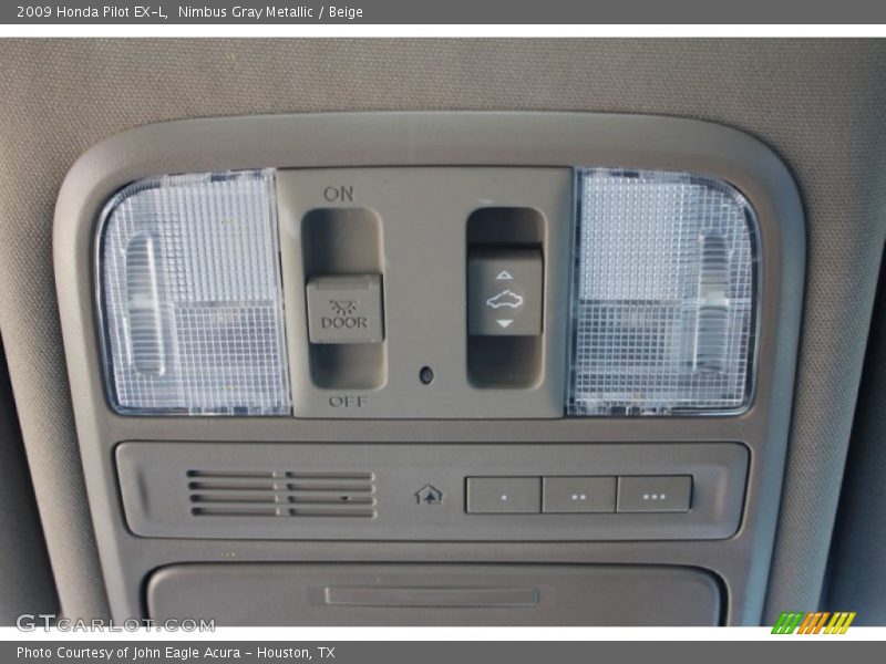 Nimbus Gray Metallic / Beige 2009 Honda Pilot EX-L