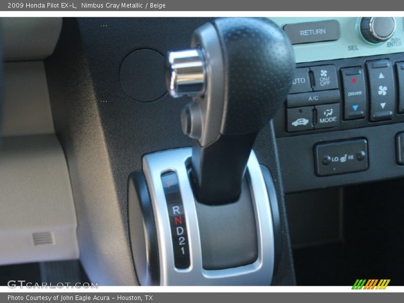 Nimbus Gray Metallic / Beige 2009 Honda Pilot EX-L