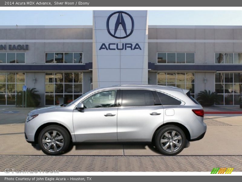 Silver Moon / Ebony 2014 Acura MDX Advance